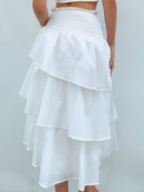 The Lucy Tiered Midi Skirt