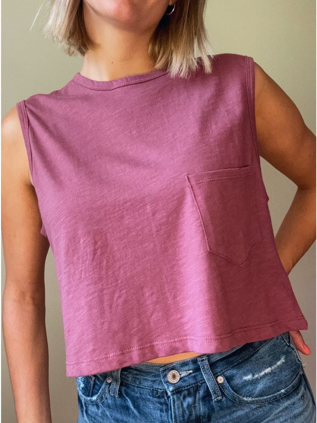 Merlot Crop Tee