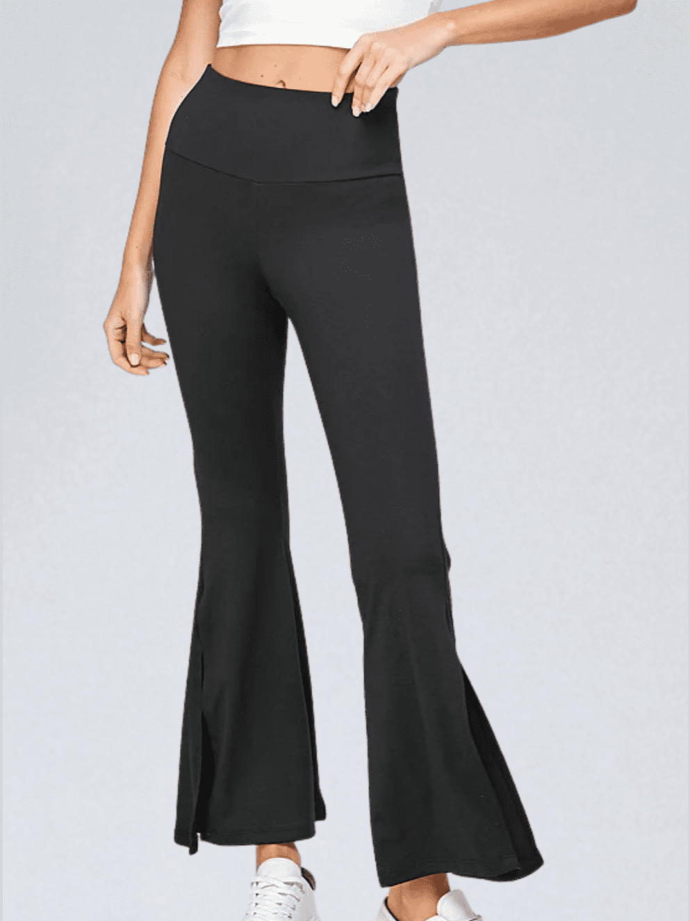 Claire Flare High Rise Split Flare Pants