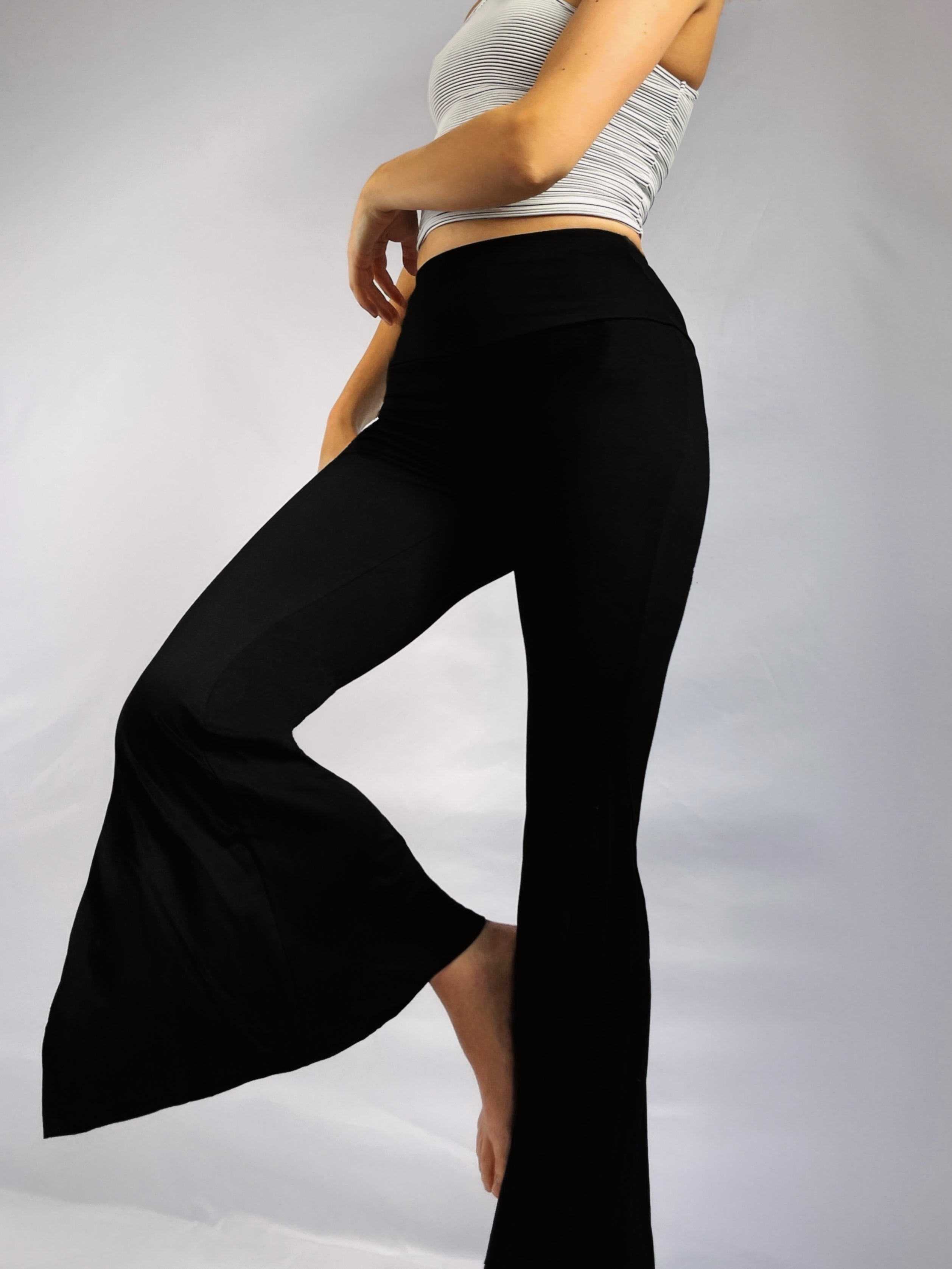 Claire Flare High Rise Split Flare Pants